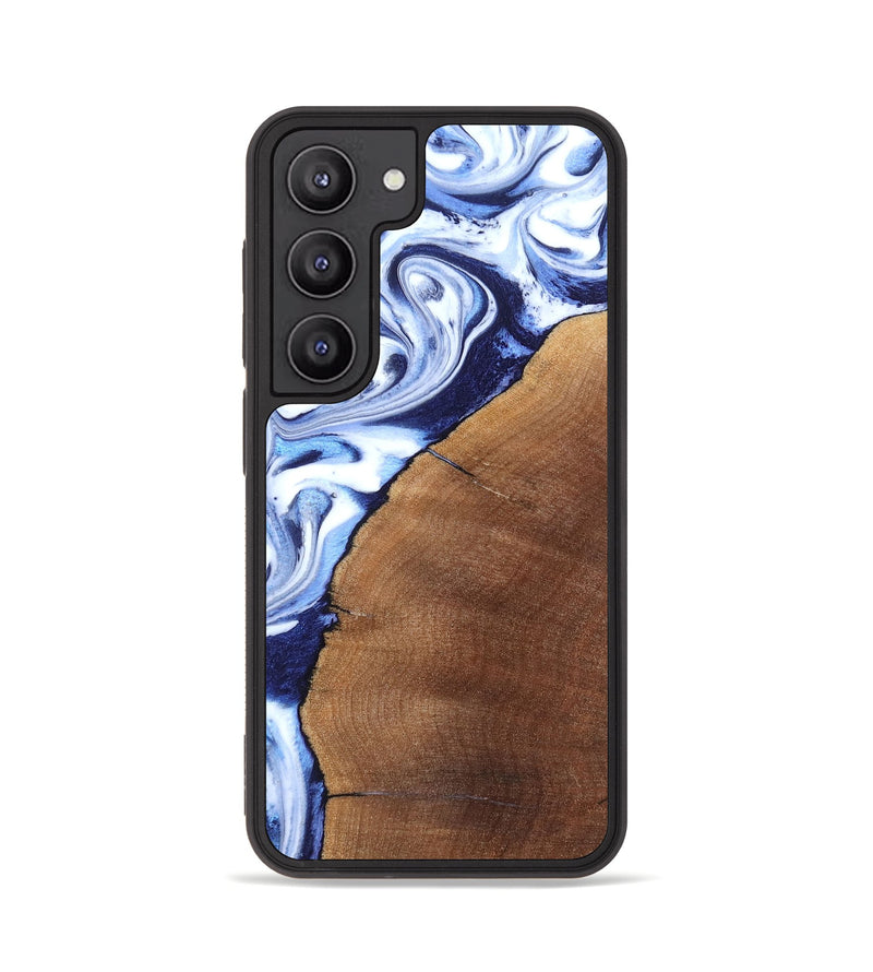 Galaxy S23 Wood Phone Case - Navy (Blue, 820319)