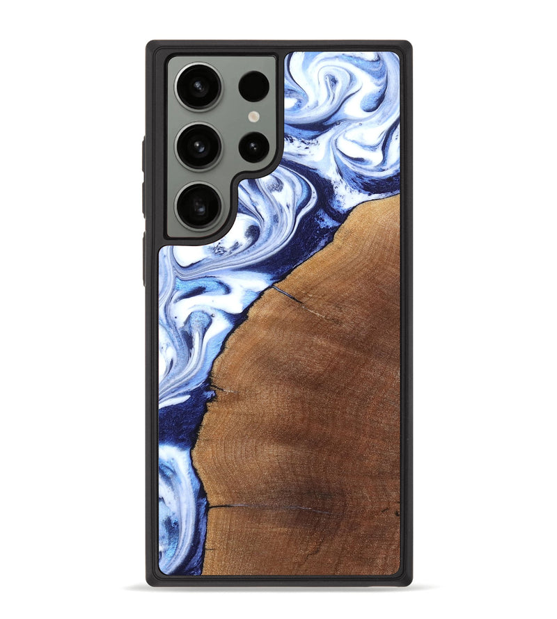 Galaxy S23 Ultra Wood Phone Case - Navy (Blue, 820319)