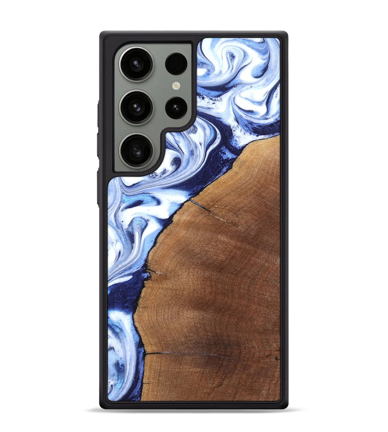 Galaxy S24 Ultra Wood Phone Case - Navy (Blue, 820319)