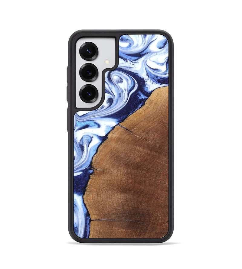 Galaxy S25 Wood Phone Case - Navy (Blue, 820319)