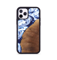 iPhone 11 Pro Wood Phone Case - Navy (Blue, 820319)