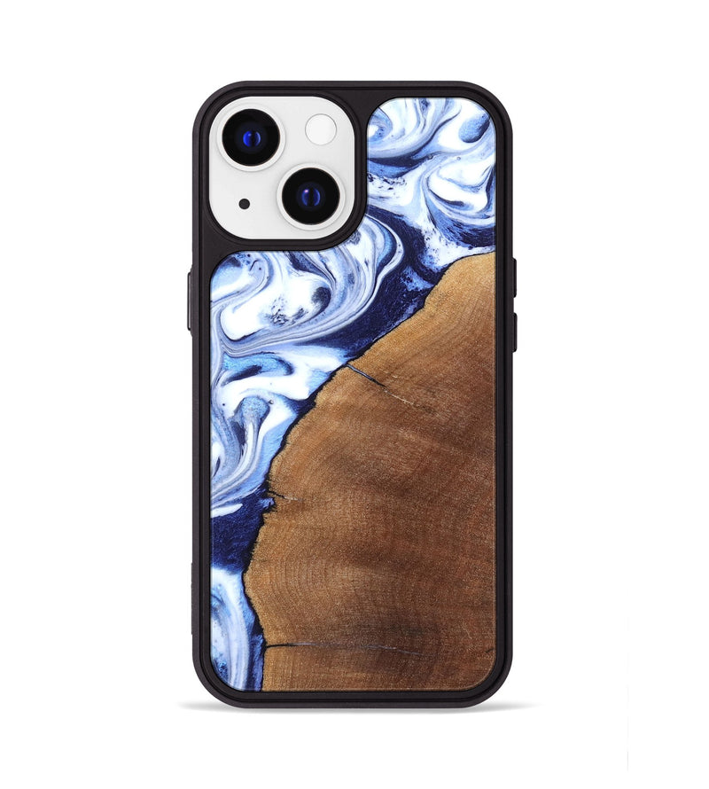 iPhone 13 Wood Phone Case - Navy (Blue, 820319)