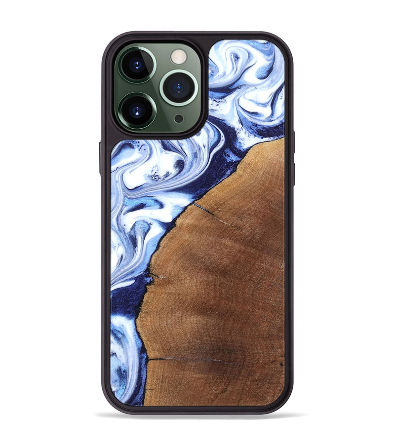 iPhone 13 Pro Max Wood Phone Case - Navy (Blue, 820319)