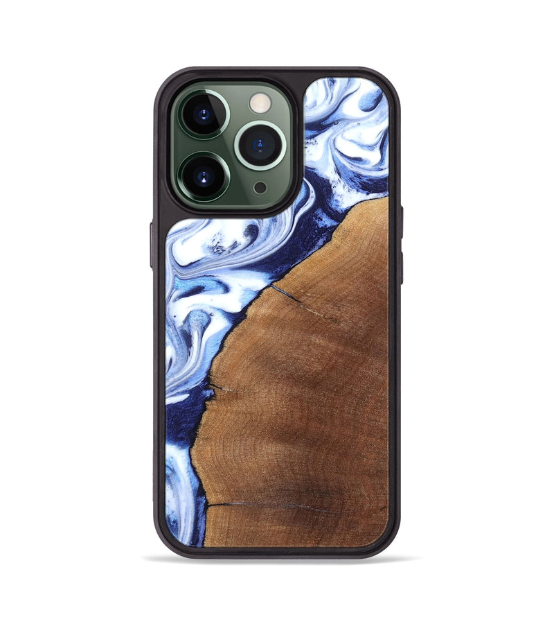 iPhone 13 Pro Wood Phone Case - Navy (Blue, 820319)