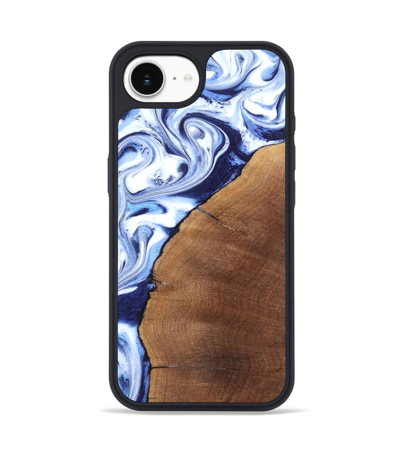 iPhone 16e Wood Phone Case - Navy (Blue, 820319)