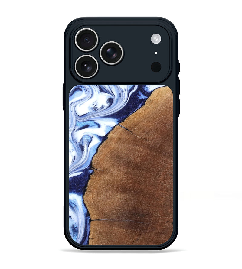 iPhone 17 Pro Max Wood Phone Case - Navy (Blue, 820319)