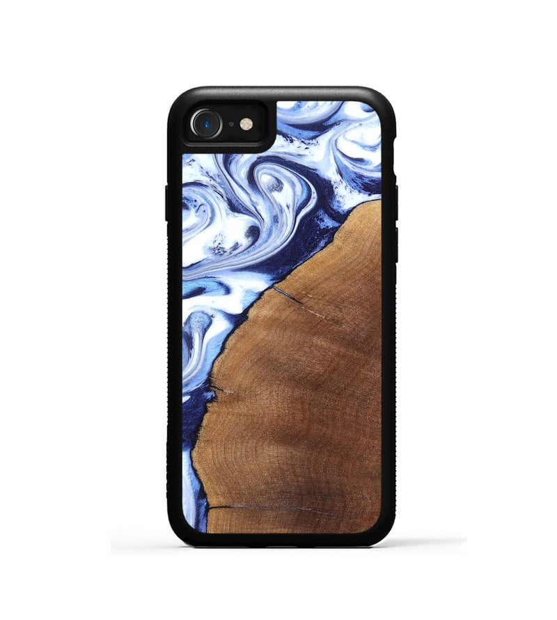 iPhone SE Wood Phone Case - Navy (Blue, 820319)