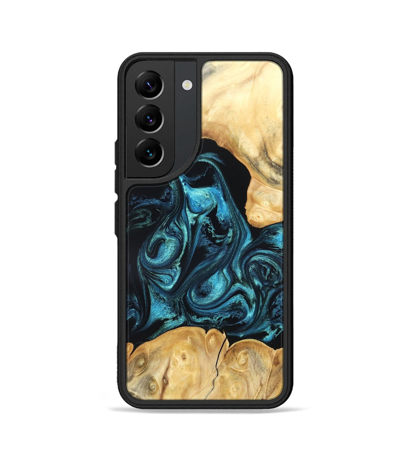 Galaxy S22 Wood Phone Case - Jovie (Blue, 820320)