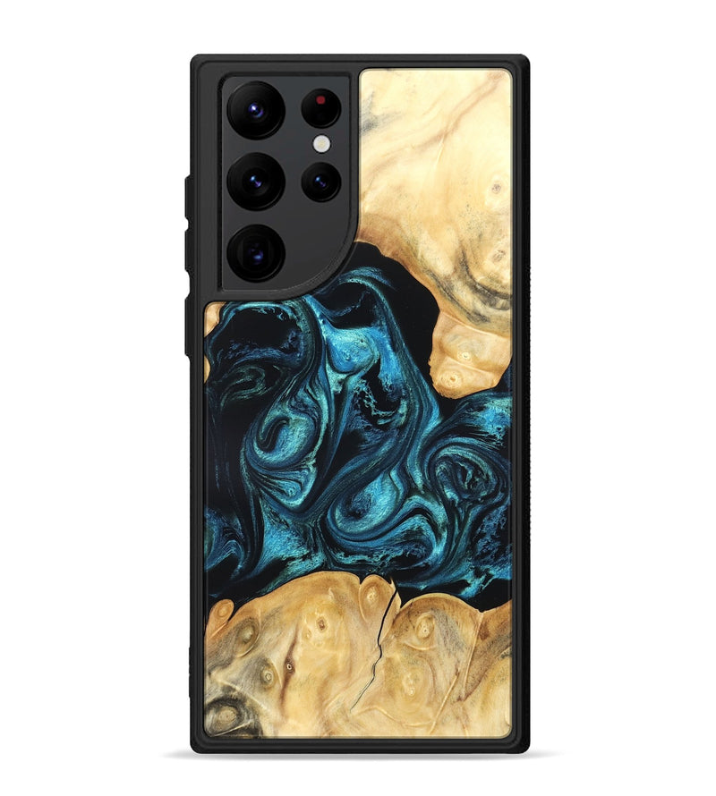 Galaxy S22 Ultra Wood Phone Case - Jovie (Blue, 820320)