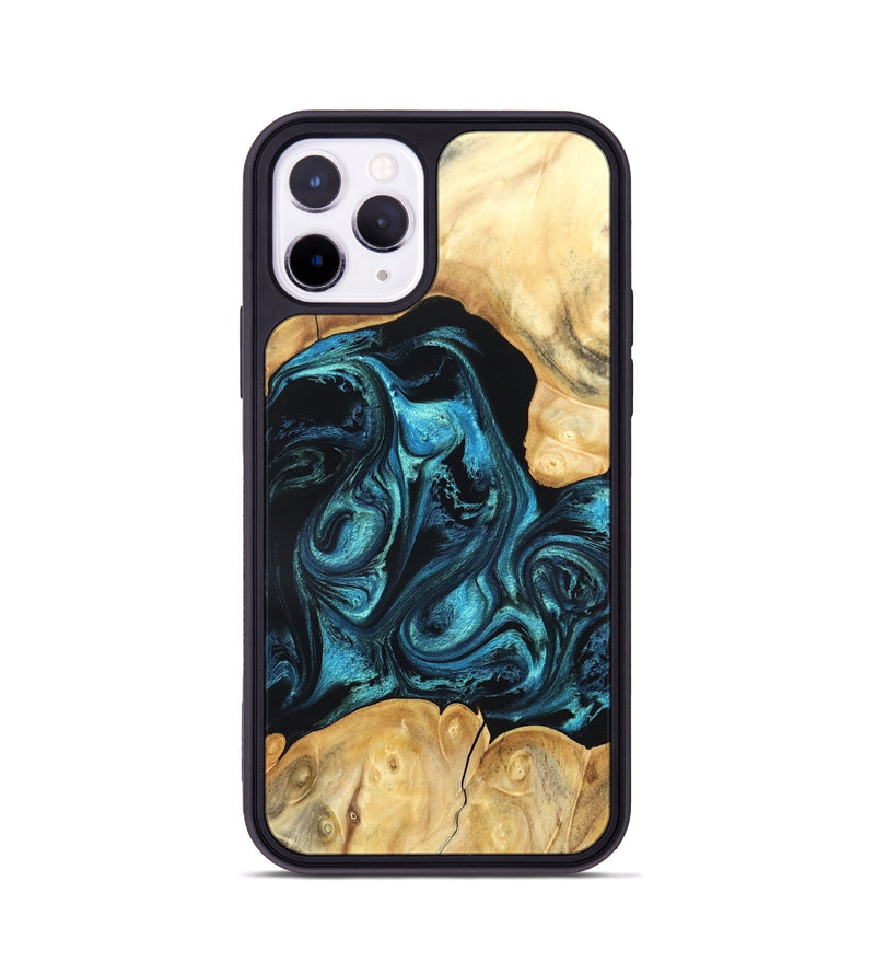 iPhone 11 Pro Wood Phone Case - Jovie (Blue, 820320)