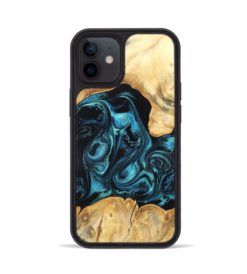 iPhone 12 Wood Phone Case - Jovie (Blue, 820320)