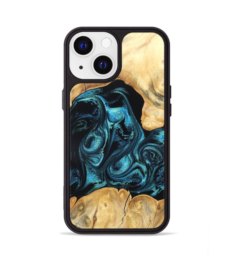 iPhone 13 Wood Phone Case - Jovie (Blue, 820320)