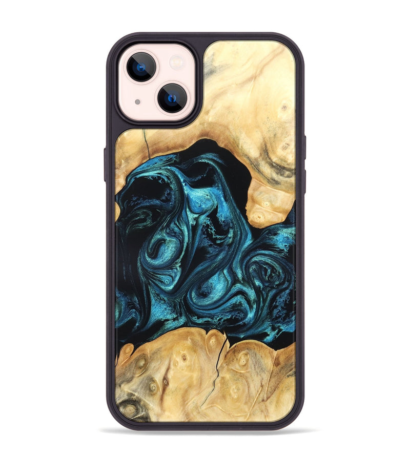 iPhone 14 Plus Wood Phone Case - Jovie (Blue, 820320)