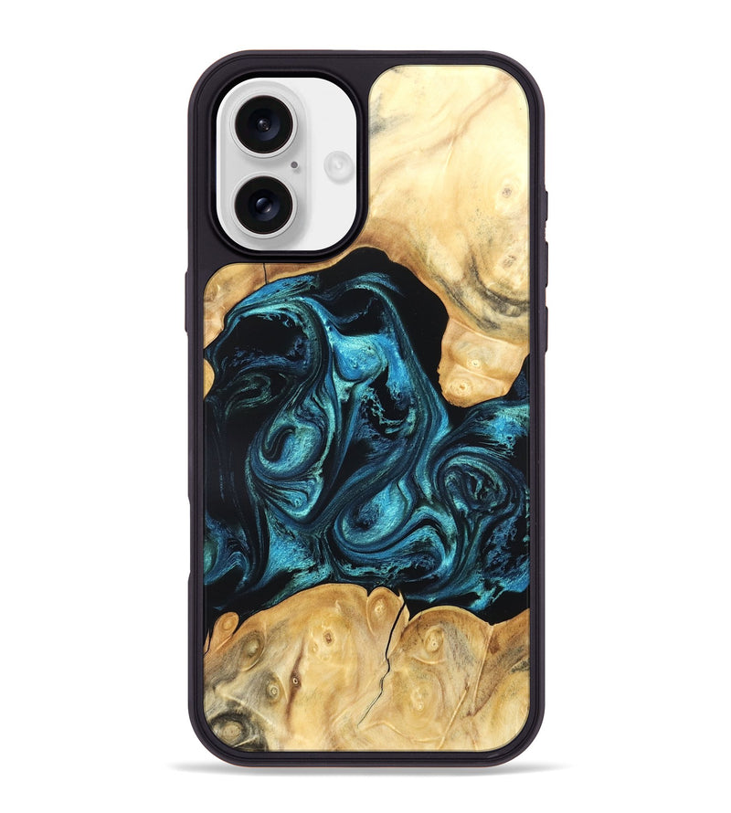 iPhone 16 Plus Wood Phone Case - Jovie (Blue, 820320)
