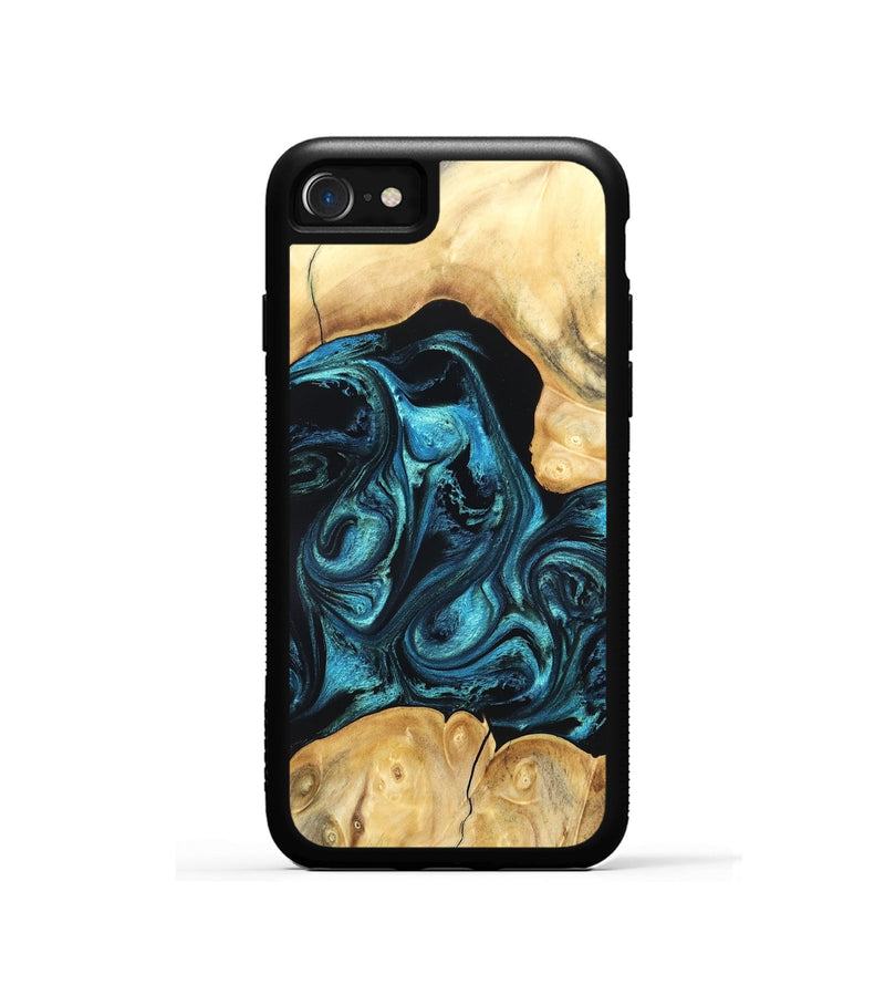 iPhone SE Wood Phone Case - Jovie (Blue, 820320)
