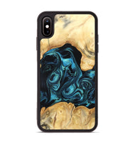 iPhone Xs Max Wood Phone Case - Jovie (Blue, 820320)