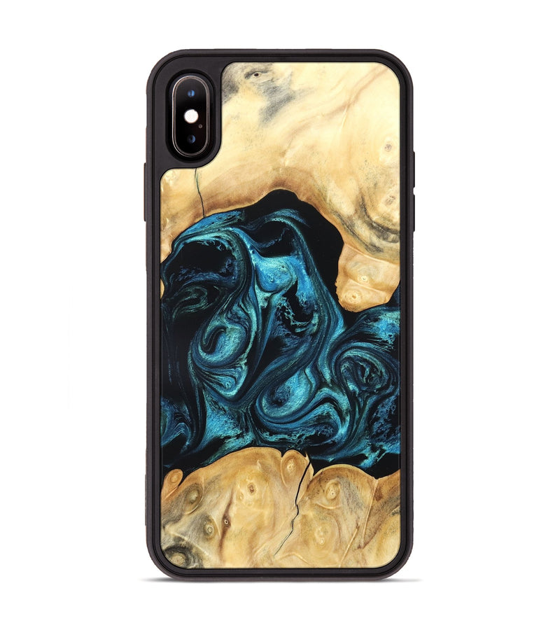 iPhone Xs Max Wood Phone Case - Jovie (Blue, 820320)