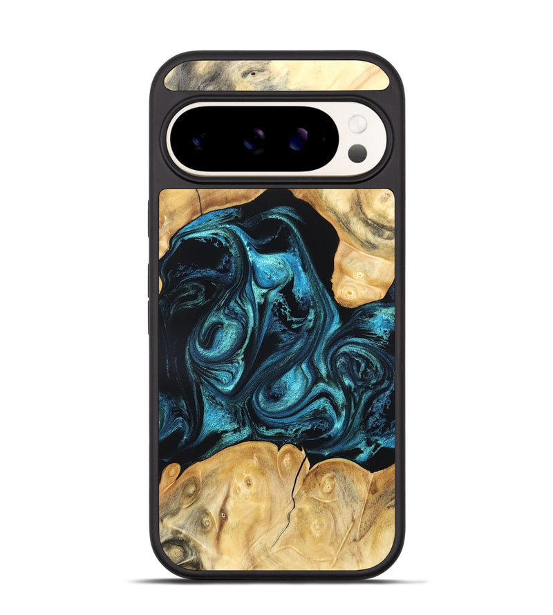 Pixel 9 Wood Phone Case - Jovie (Blue, 820320)