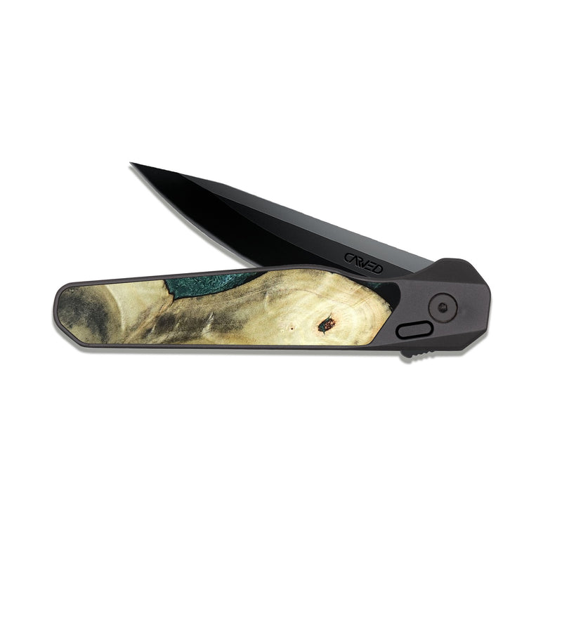 EDC Dark Slate Wood Pocket Knife - Starr (Green, 820321)