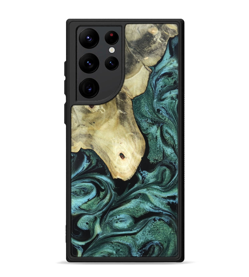 Galaxy S22 Ultra Wood Phone Case - Starr (Green, 820321)