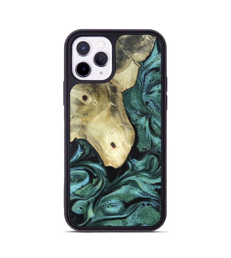 iPhone 11 Pro Wood Phone Case - Starr (Green, 820321)