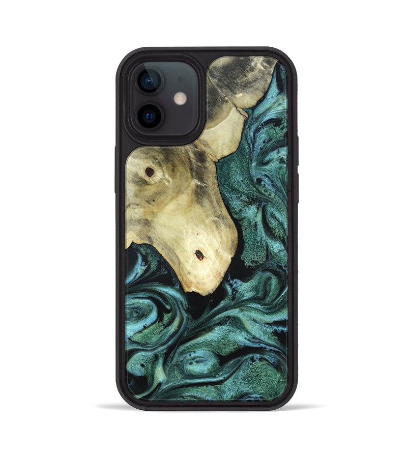 iPhone 12 Wood Phone Case - Starr (Green, 820321)