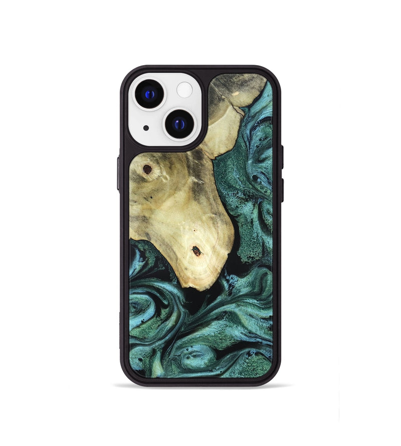 iPhone 13 mini Wood Phone Case - Starr (Green, 820321)