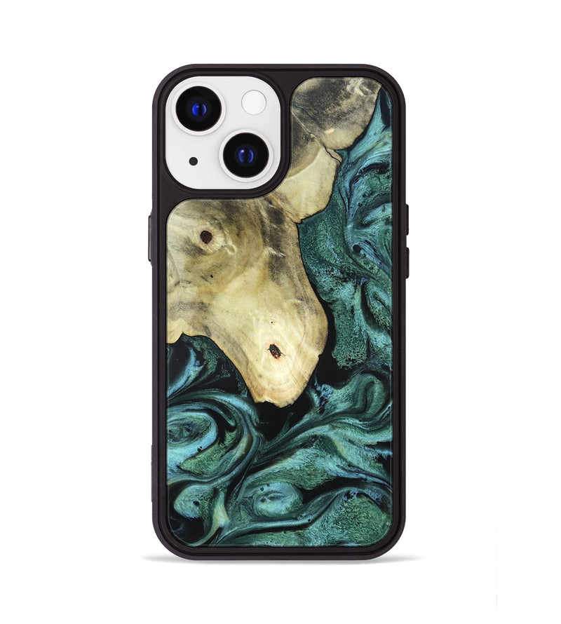 iPhone 13 Wood Phone Case - Starr (Green, 820321)