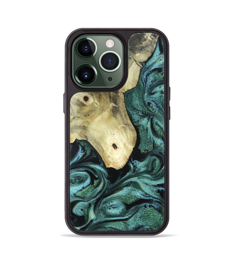iPhone 13 Pro Wood Phone Case - Starr (Green, 820321)