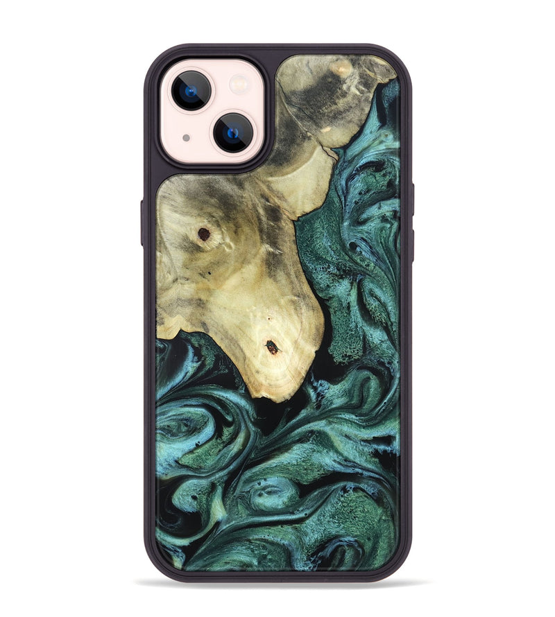 iPhone 14 Plus Wood Phone Case - Starr (Green, 820321)
