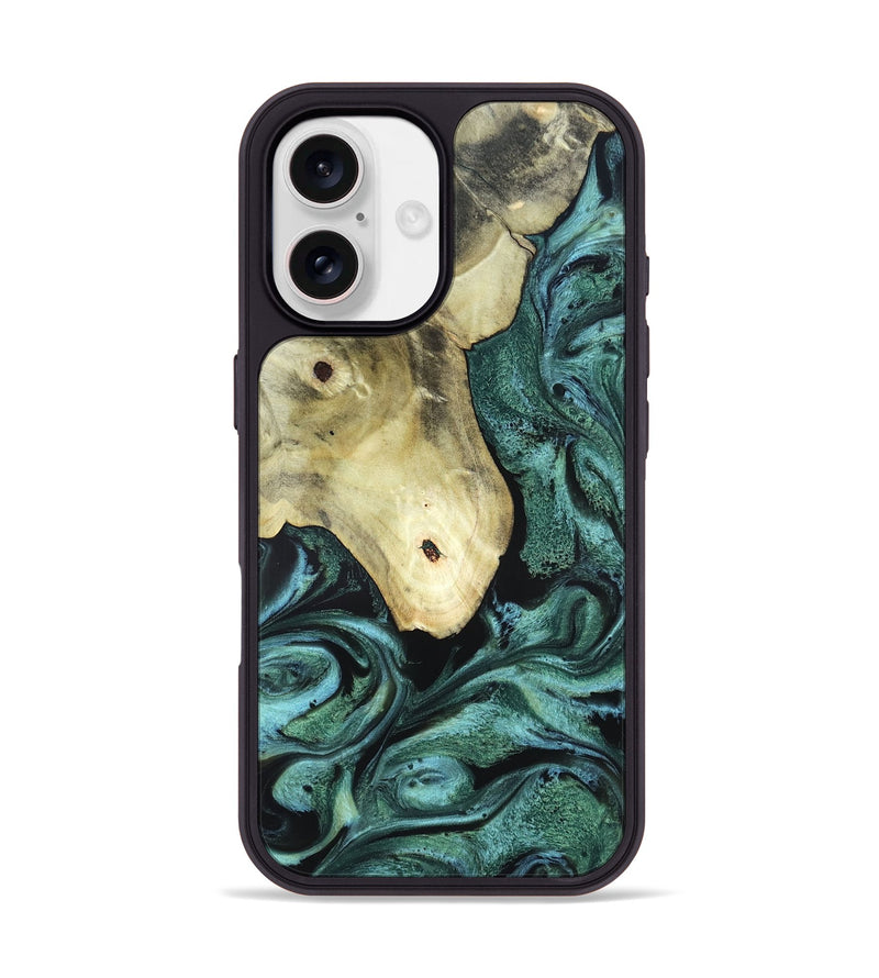 iPhone 17 Wood Phone Case - Starr (Green, 820321)