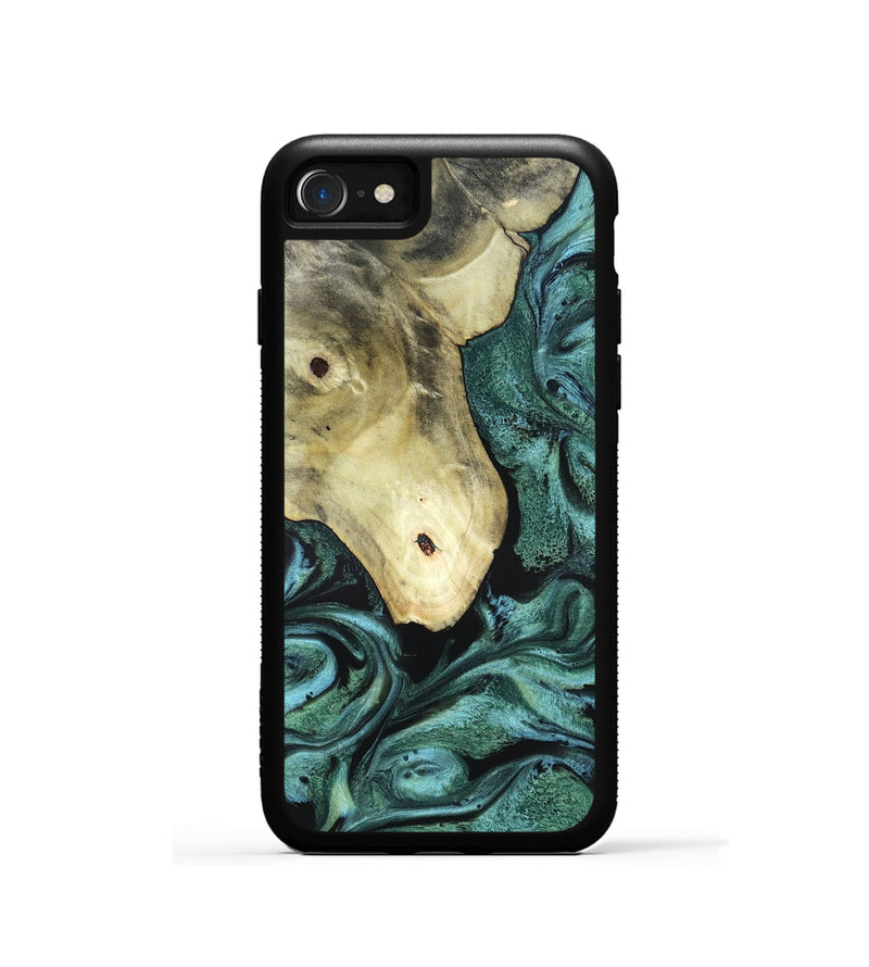 iPhone SE Wood Phone Case - Starr (Green, 820321)