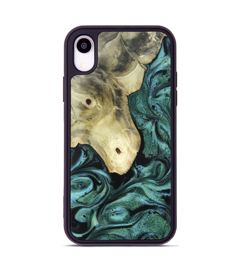 iPhone Xr Wood Phone Case - Starr (Green, 820321)