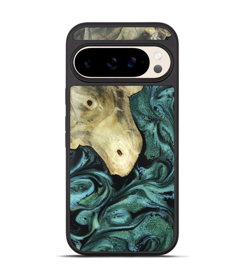 Pixel 10 Pro Wood Phone Case - Starr (Green, 820321)