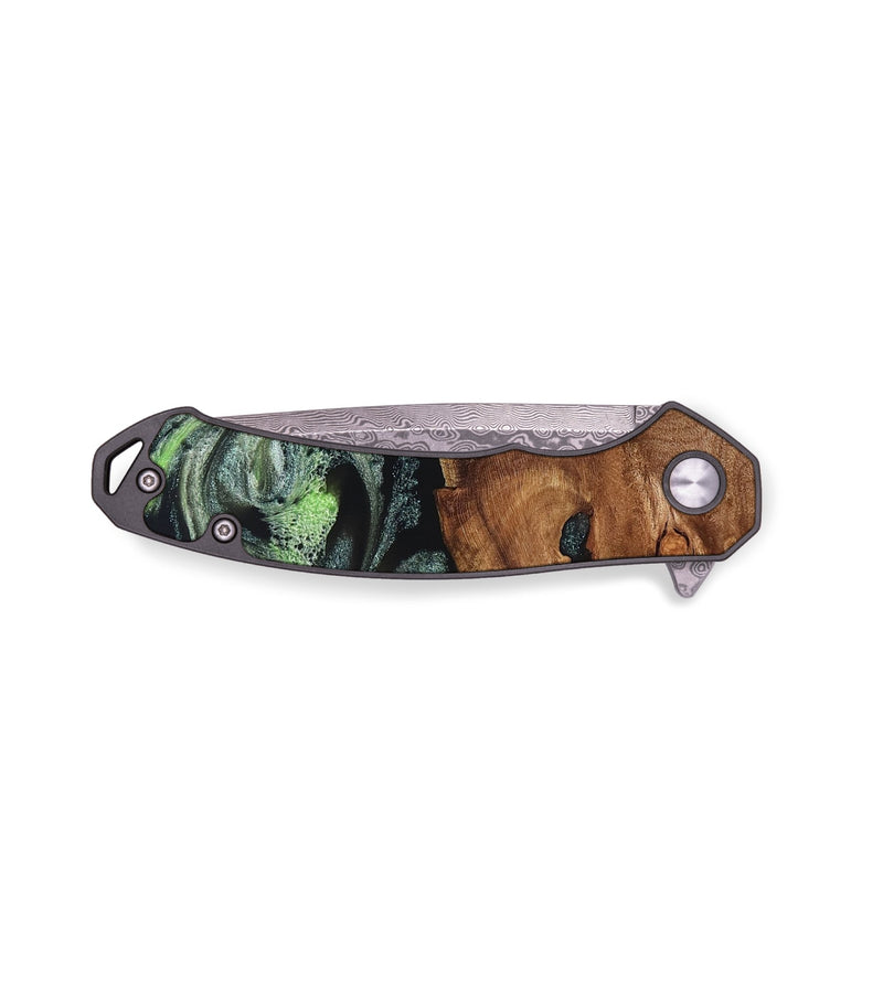 EDC Wood Pocket Knife - Iyana (Green, 820322)