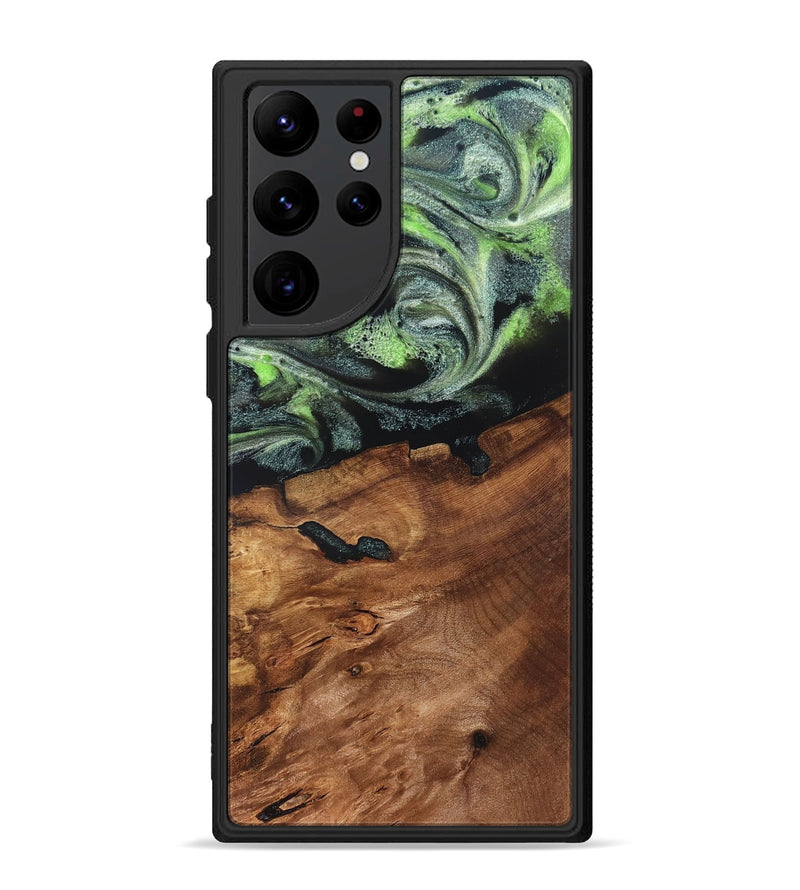 Galaxy S22 Ultra Wood Phone Case - Iyana (Green, 820322)
