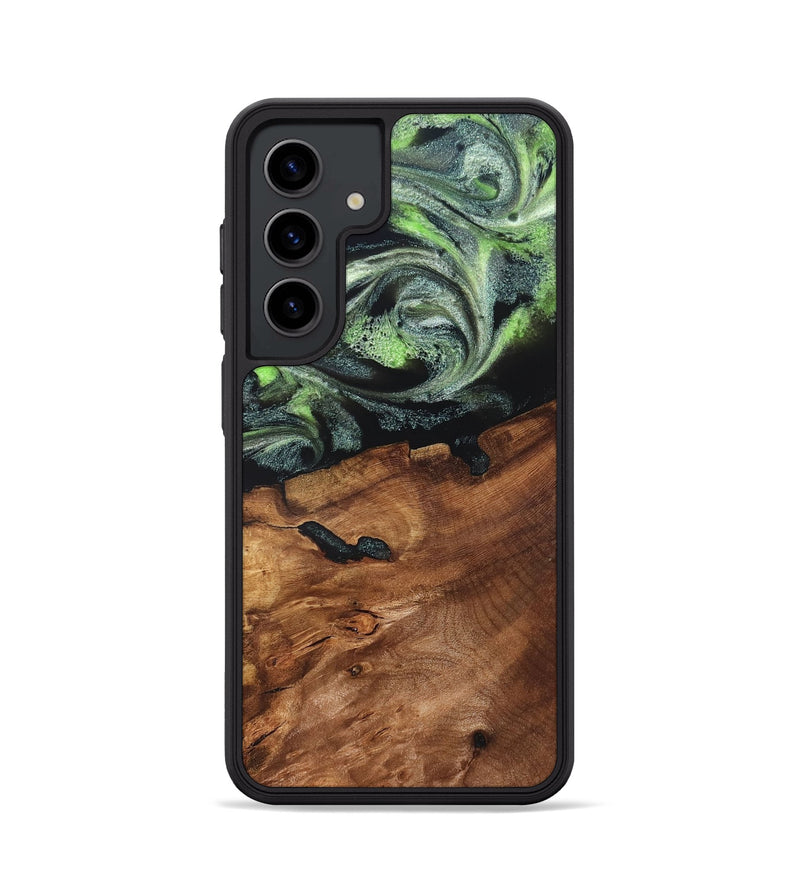 Galaxy S24 Wood Phone Case - Iyana (Green, 820322)