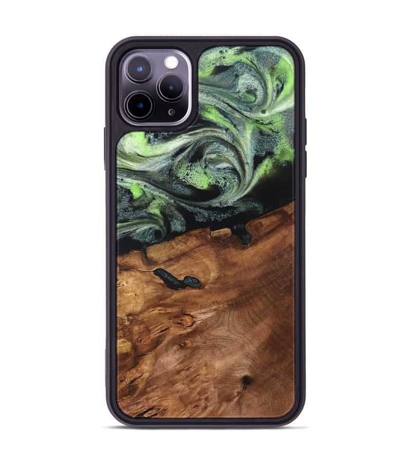 iPhone 11 Pro Max Wood Phone Case - Iyana (Green, 820322)