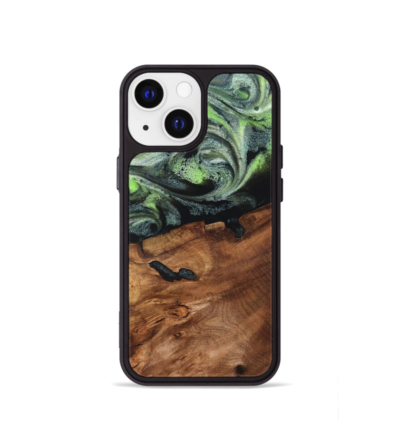 iPhone 13 mini Wood Phone Case - Iyana (Green, 820322)