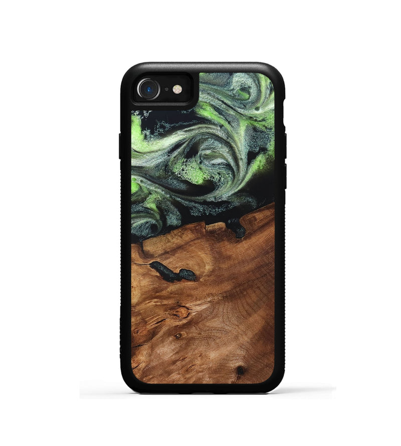 iPhone SE Wood Phone Case - Iyana (Green, 820322)