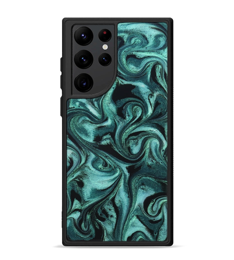 Galaxy S22 Ultra ResinArt Phone Case - Josh (Green, 820323)