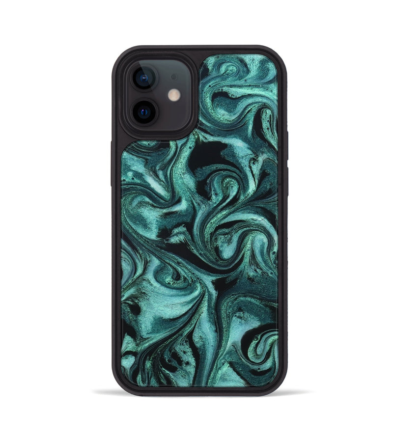 iPhone 12 ResinArt Phone Case - Josh (Green, 820323)