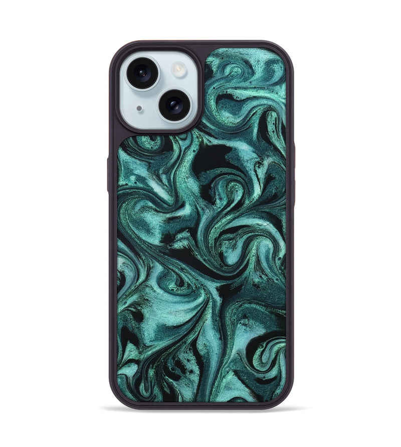 iPhone 15 ResinArt Phone Case - Josh (Green, 820323)