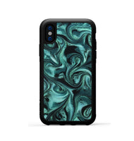 iPhone Xs ResinArt Phone Case - Josh (Green, 820323)