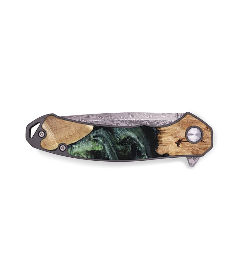 EDC Wood Pocket Knife - Isabell (Green, 820324)