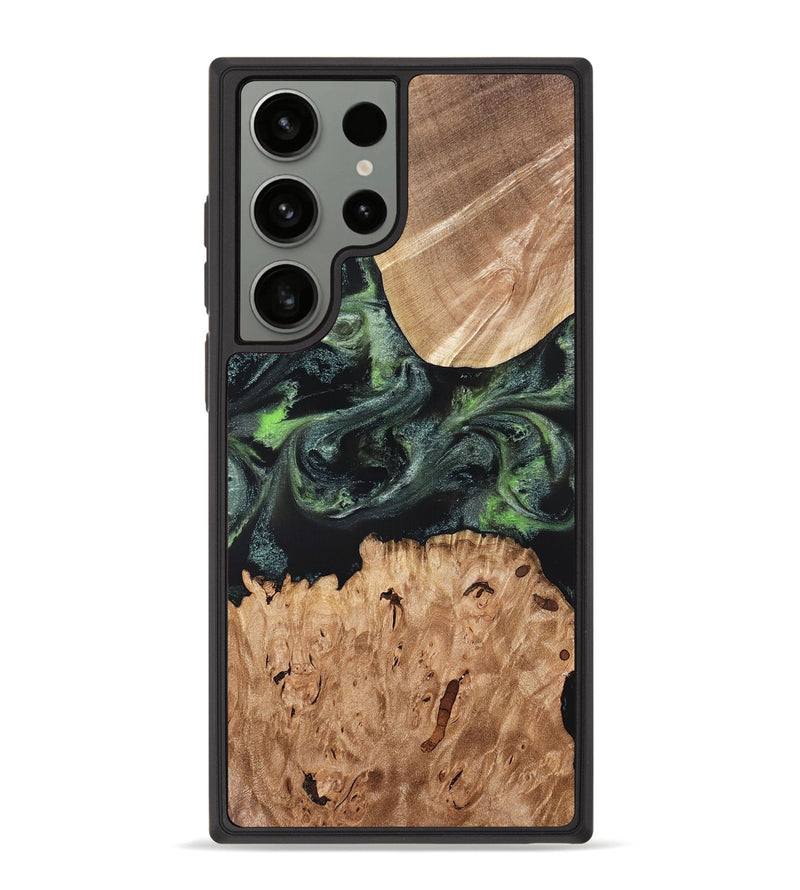 Galaxy S23 Ultra Wood Phone Case - Isabell (Green, 820324)