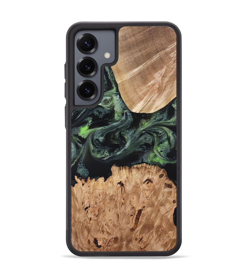 Galaxy S25 Plus Wood Phone Case - Isabell (Green, 820324)