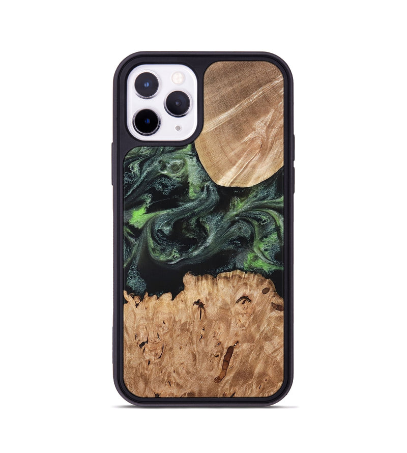 iPhone 11 Pro Wood Phone Case - Isabell (Green, 820324)