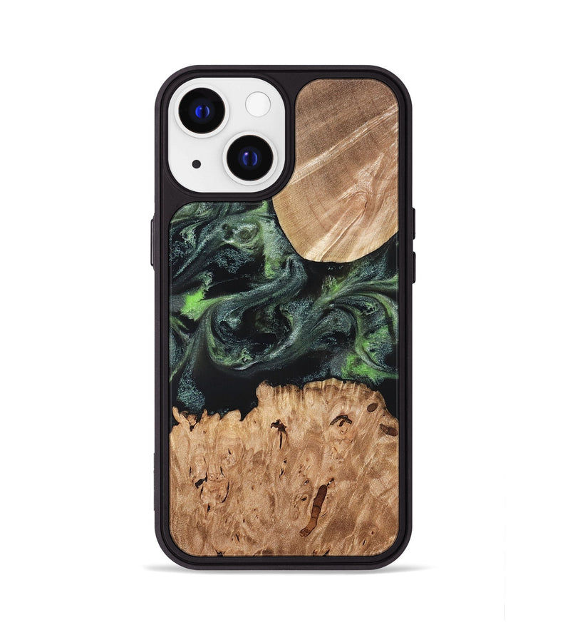 iPhone 13 Wood Phone Case - Isabell (Green, 820324)