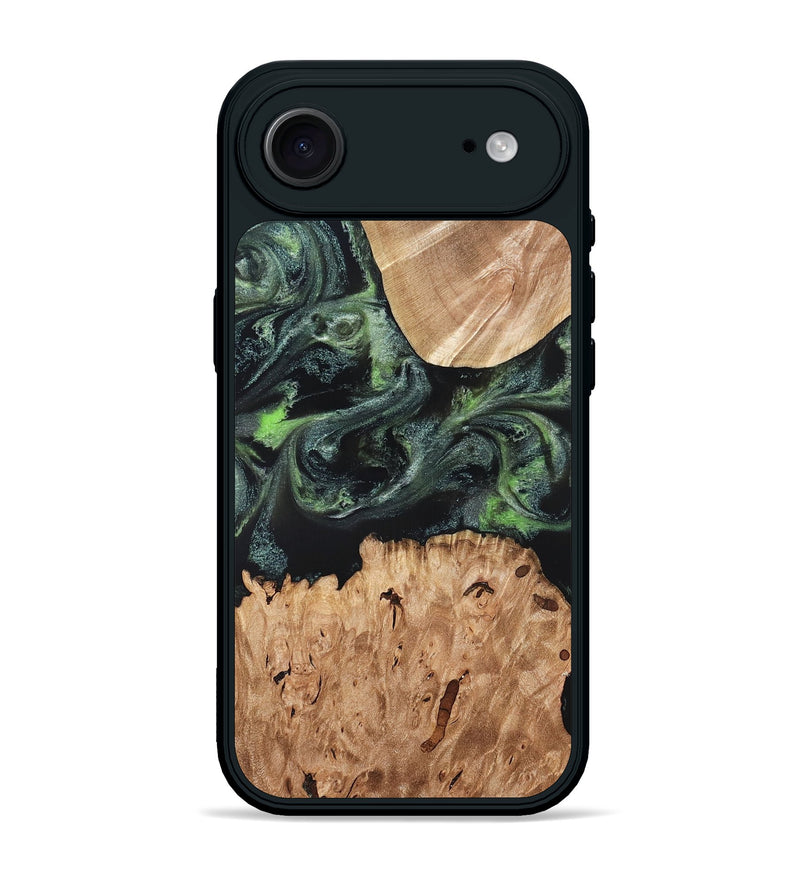 iPhone 17 Air Wood Phone Case - Isabell (Green, 820324)